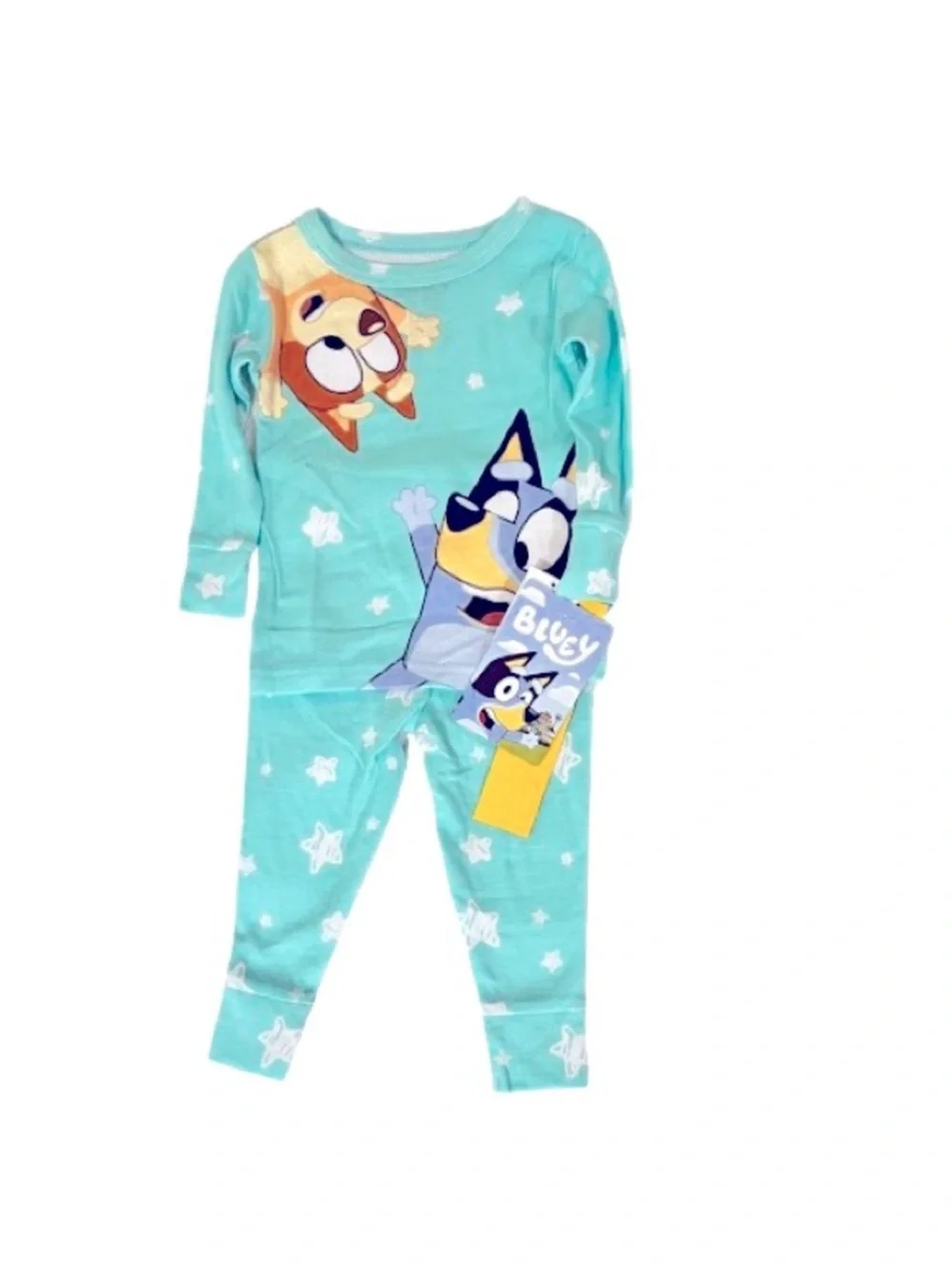🆕- Toddler Set/2 Snug Fit Bluey Cotton Pajama Set - Blue 4T